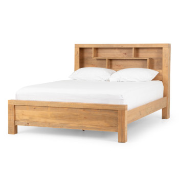 Sutton 3 Piece Bedroom Set with Queen Bed Frame, Light