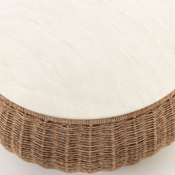 Tangier 4 Piece Outdoor Lounge Set With Coffee Table, Natural