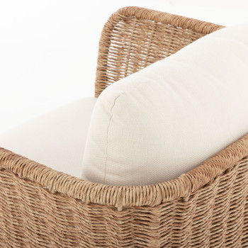 Tangier 4 Piece Outdoor Lounge Set With Coffee Table, Natural
