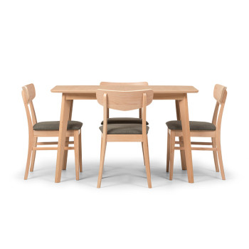 Veno 5 Piece Dining Set - W120, Light
