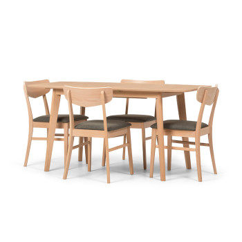 Veno 5 Piece Dining Set - W120, Light