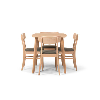 Veno 5 Piece Dining Set - W120, Light