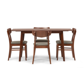 Veno 5 Piece Dining Suite - W120, Walnut