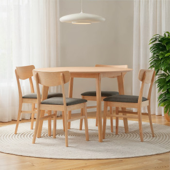 Veno 5 Piece Dining Set - W110, Light