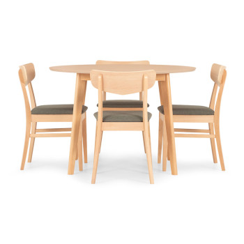 Veno 5 Piece Dining Set - W110, Light