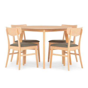 Veno 5 Piece Dining Set - W110, Light