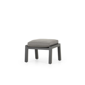 Venus Outdoor Recliner Chair with Ottoman, Gunmetal