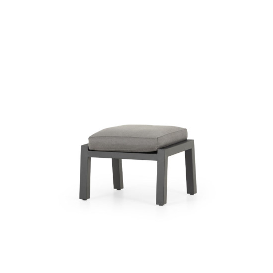 Venus Outdoor Recliner Chair with Ottoman, Gunmetal