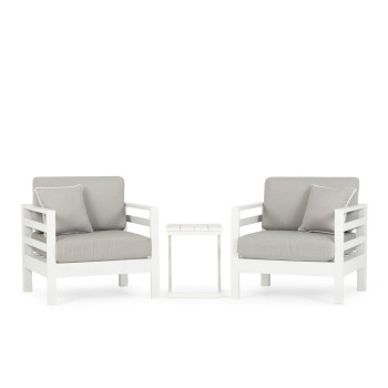 Venus 3 Piece Balcony Set, White