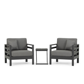 Venus 3 Piece Balcony Set, Gunmetal