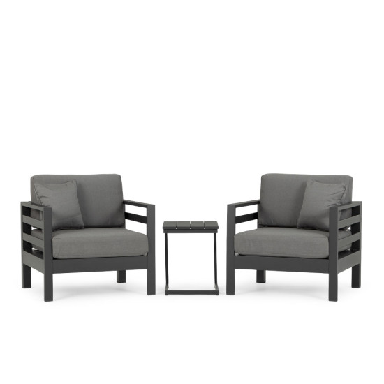 Venus 3 Piece Balcony Set, Gunmetal