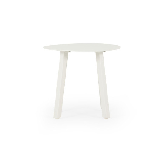 Venus Outdoor Recliner Chair with Side Table, White