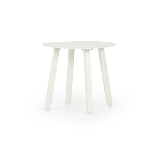 Venus Outdoor Recliner Chair with Side Table, White