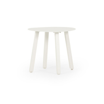 Venus Outdoor Recliner Chair with Side Table, White