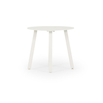 Venus Outdoor Recliner Chair with Side Table, White