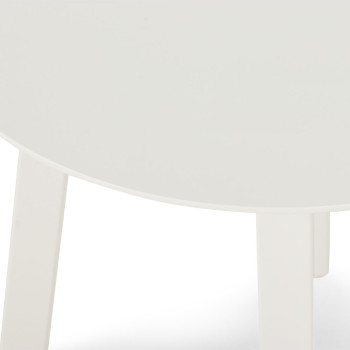 Venus Outdoor Recliner Chair with Side Table, White