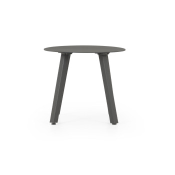 Venus Outdoor Recliner Chair with Side Table, Gunmetal