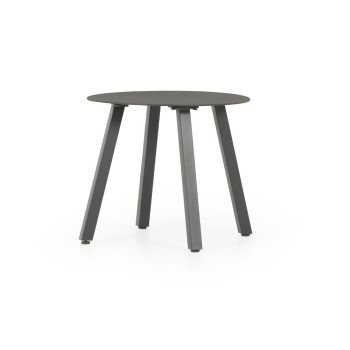 Venus Outdoor Recliner Chair with Side Table, Gunmetal