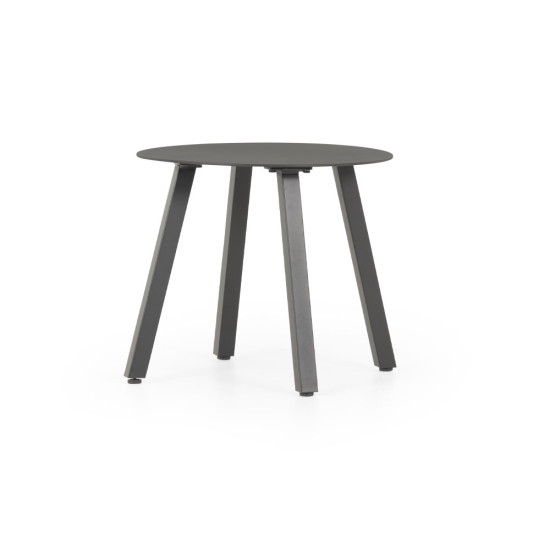Venus Outdoor Recliner Chair with Side Table, Gunmetal