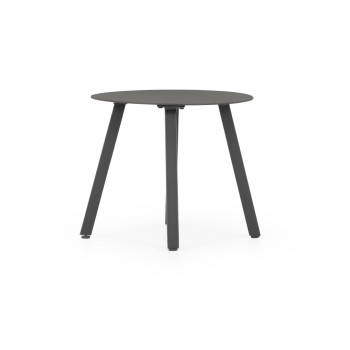 Venus Outdoor Recliner Chair with Side Table, Gunmetal