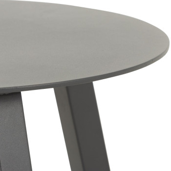 Venus Outdoor Recliner Chair with Side Table, Gunmetal