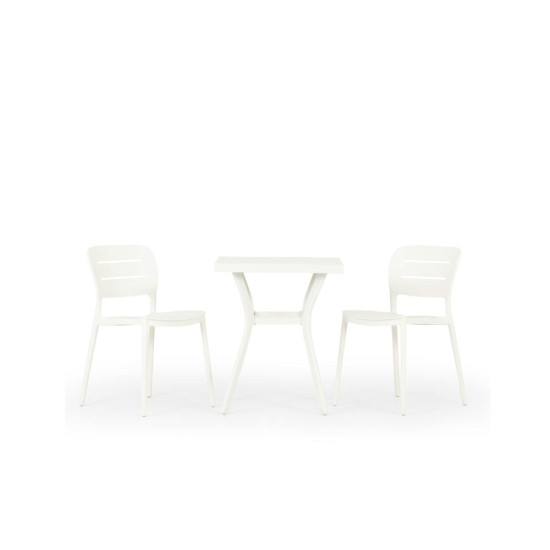 Venus & Avery 3 Piece Dining Set - W60, White