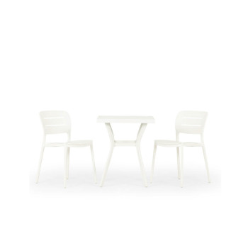 Venus 3 Piece Dining Set - W60, White
