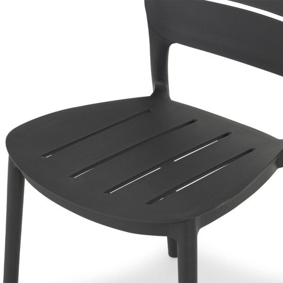 Venus & Avery 3 Piece Dining Set - W60, Gunmetal