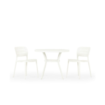 Venus & Avery 3 Piece Dining Set - W90, White