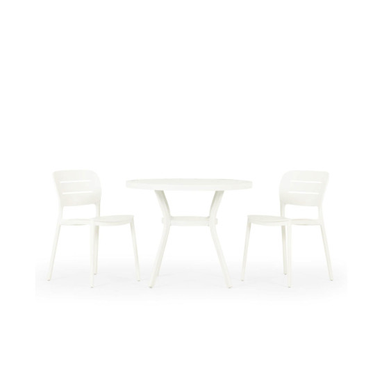 Venus & Avery 3 Piece Dining Set - W90, White