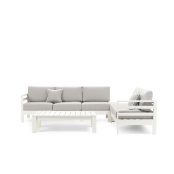 Venus Modular Outdoor Lounge Set With Coffee Table, White