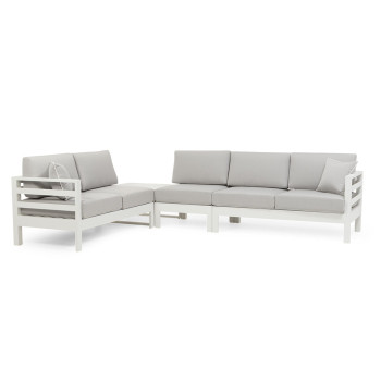 Venus Modular Outdoor Lounge Set With Coffee Table, White