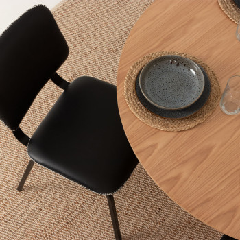 Malmo 5 Piece Dining Set with Vintage School Chair- W120