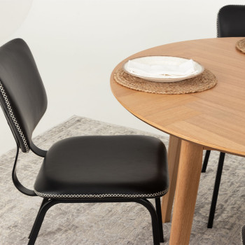 Vintage & Norsk 5 Piece Dining Set with Vintage School Chair- W120