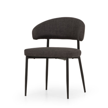 Nordic & Whitly 7 Piece Dining Set - W160/210, Charcoal