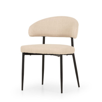 Nordic & Whitly 7 Piece Dining Set - W160/210, Beige