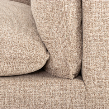 Zoey 3 Seater Modular Chaise Sofa, Brown