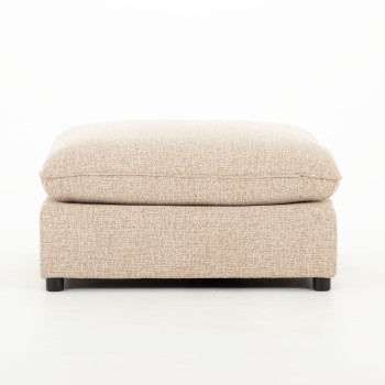 Zoey 3 Seater Modular Sofa With Ottoman, Brown