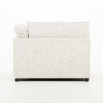 Zoey 3 Seater Modular Sofa With Ottoman, Natural