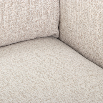 Zoey 3 Seater Modular Sofa With Ottoman, Natural