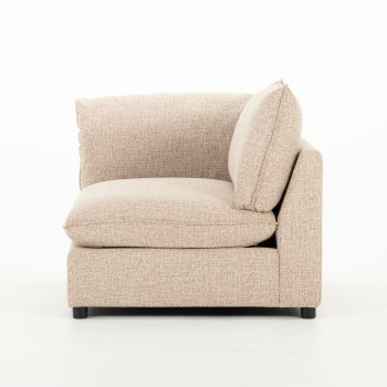 Zoey 5 Seater Corner Modular Sofa, Brown