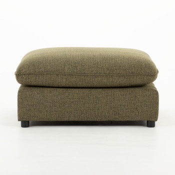Zoey 4 Seater Modular Right Hand Facing Corner Sofa with Ottoman, Green