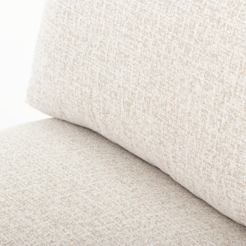 Zoey 4 Seater Modular Right Hand Facing Corner Sofa with Ottoman, Natural
