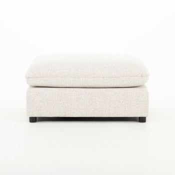 Zoey 4 Seater Modular Right Hand Facing Corner Sofa with Ottoman, Natural