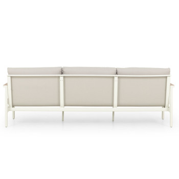 Lucia 4 Piece Outdoor Lounge Set with Coffee Table, White