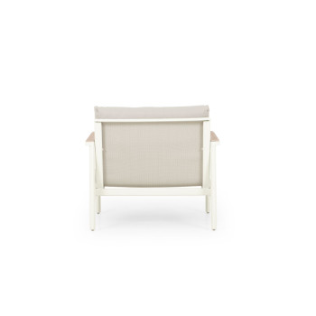 Lucia 4 Piece Outdoor Lounge Set with Coffee Table, White