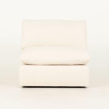 Mallory Modular 1.5 Seater Sofa, Cream