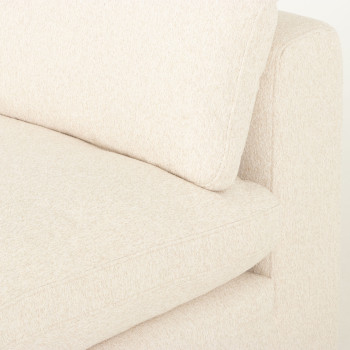 Mallory Modular 1.5 Seater Sofa, Cream