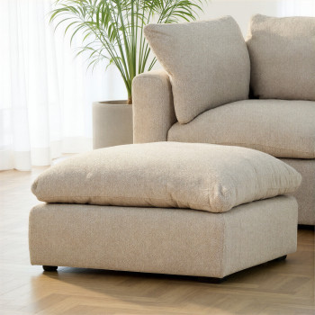 Mallory Modular Ottoman, Grey