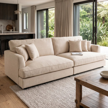 Hampshire Oversized 4 Seater Sofa, Oatmeal